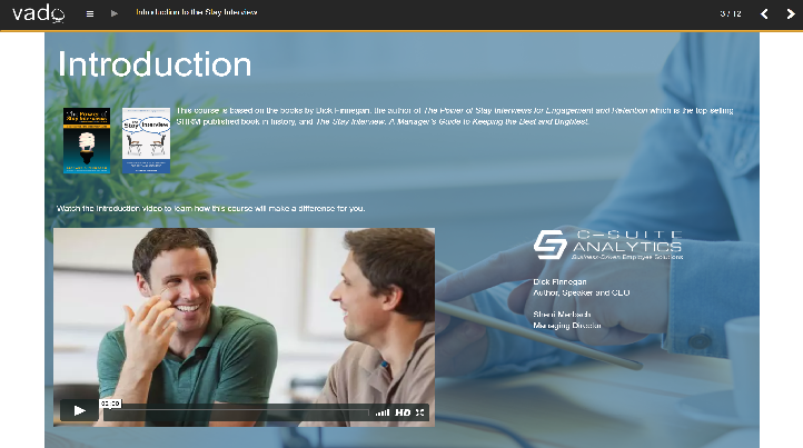 The Stay Interview - For Business and Project Management, Singapore elarning online course
