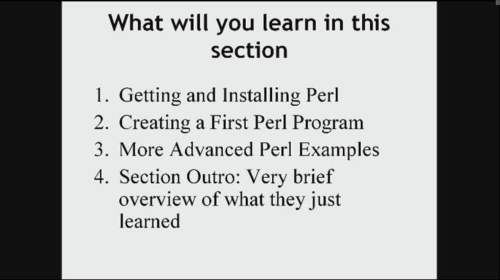 1st Step to Mastering Perl Programming for Beginners, Singapore elarning online course