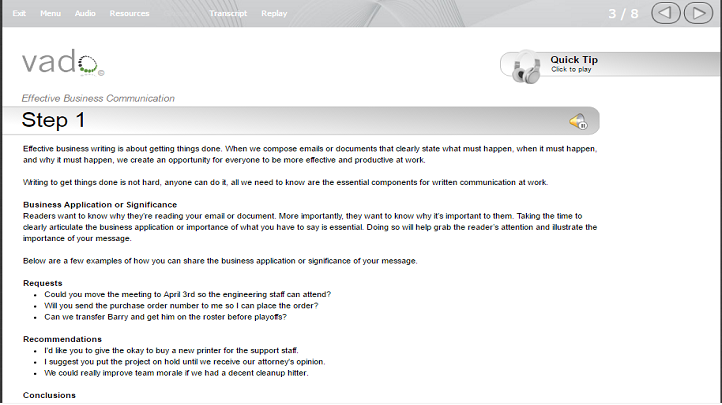 Improve with the Writing to Get Things Done® Toolkit, Singapore elarning online course