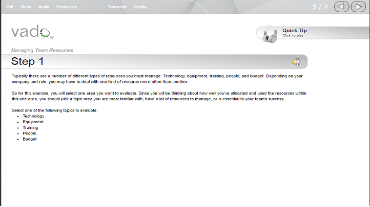 Providing Resources for Success: For Business & Project Management, Singapore elarning online course