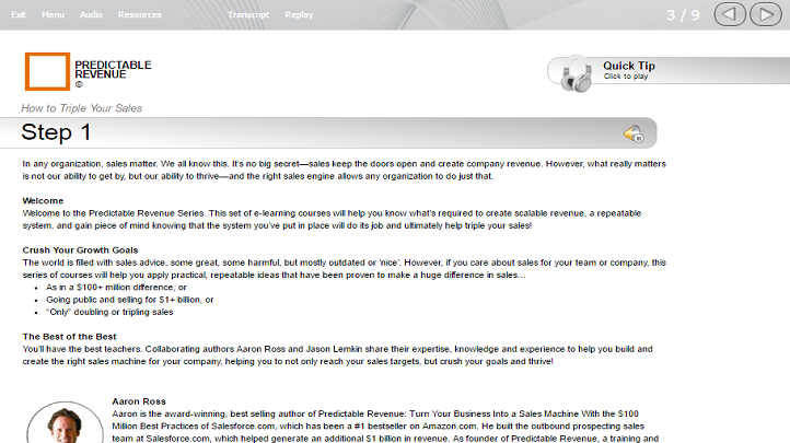 Predictable Revenue Toolkit: For Business & Project Management, Singapore elarning online course