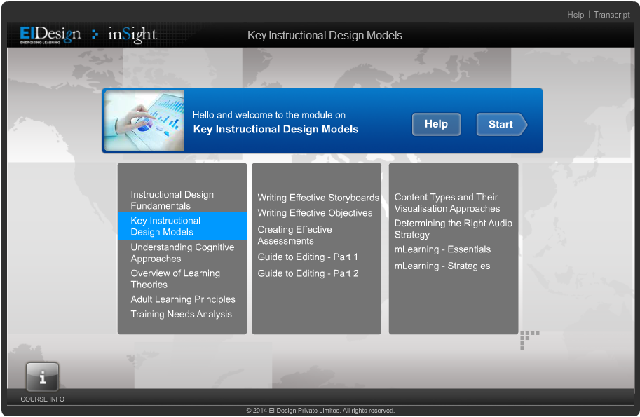 A Guide on Instructional Design Theories and Design Application, Singapore elarning online course