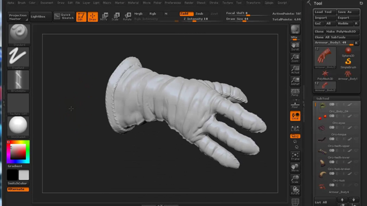 Mastering Digital Design - Learn Digital 3d Sculpting with ZBrush and Mudbox (Part 2), Singapore elarning online course