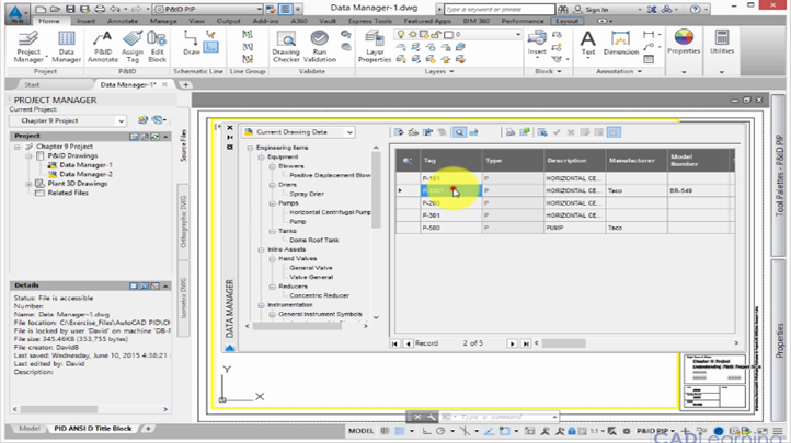 Autocad p&id block library